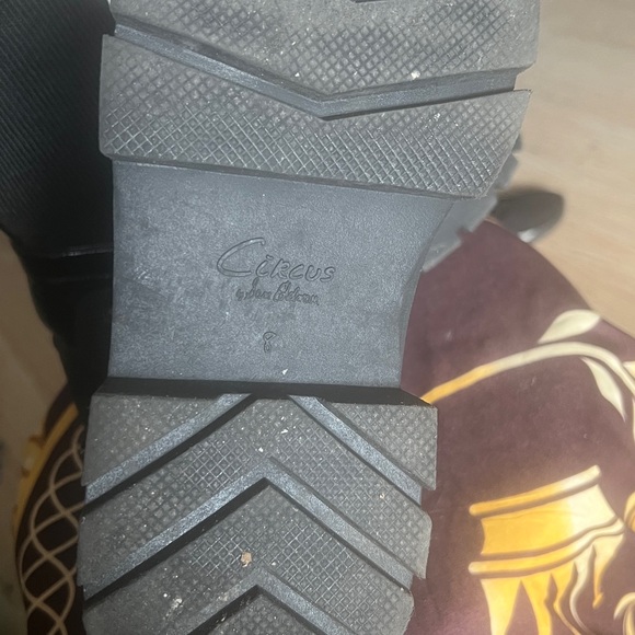 Black Chunky Platform Boots - Picture 3 of 3